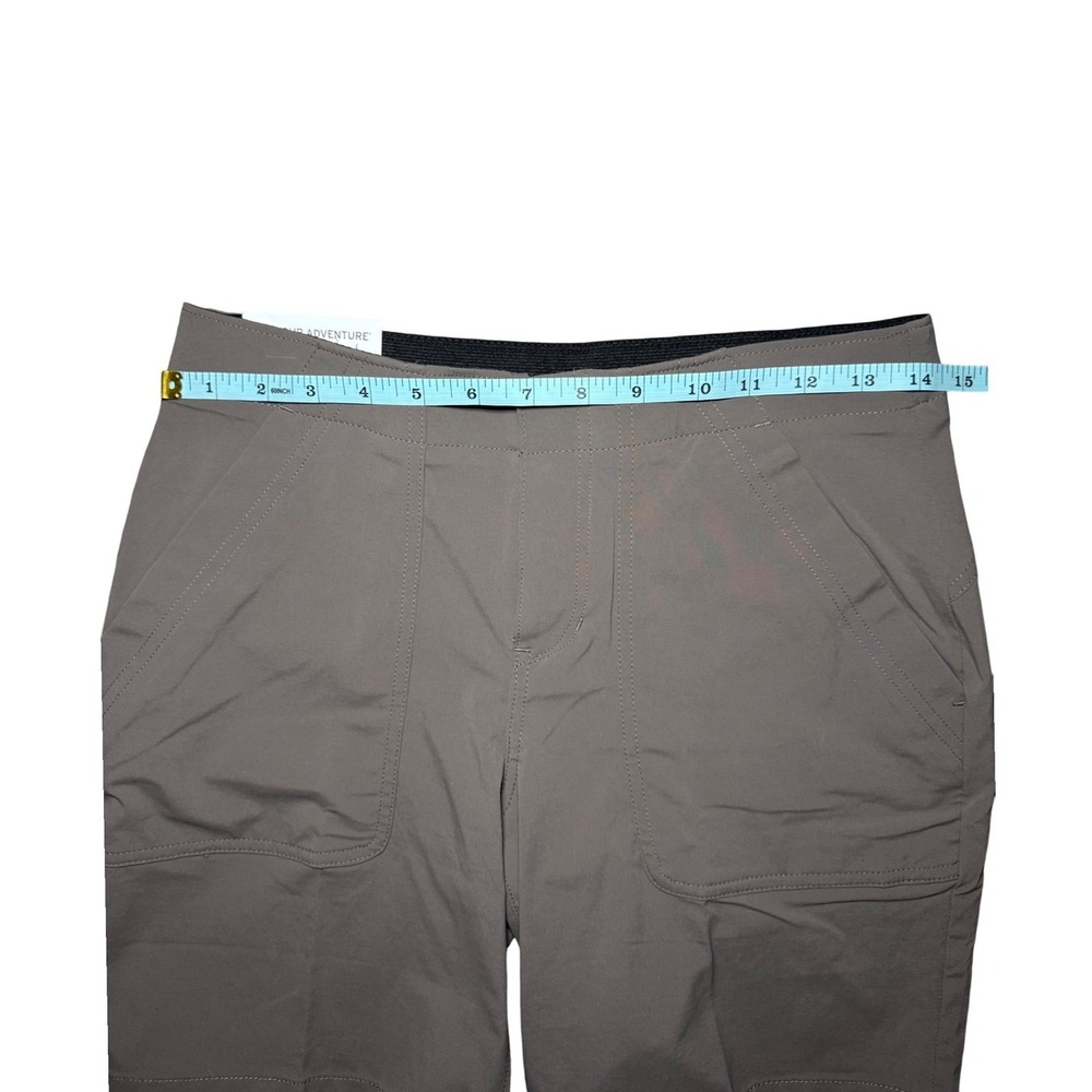Eddie Bauer Bermuda High Rise Hiking Shorts Women Size 2P Brown NWT - Picture 9 of 9